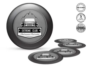 Wheel Emblem Style Superior Dome Badges Cars